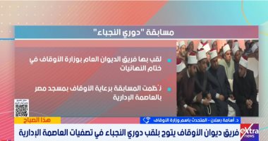 بمشاركة 280 إماماً.. الأوقاف تعلن تفاصيل ختام دوري النجباء وتكشف عن نسخة دولية