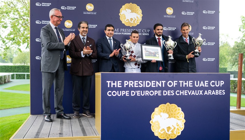 الفرس "لاكارو دو كروات" تحصد لقب كأس رئيس الدولة للخيول العربية الأصيلة في فرنسا
