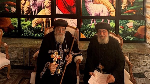 البابا تواضروس يتلقى تقريرا عن الخدمة في إيبارشية القوصية