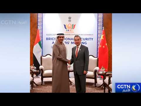 وزير الخارجية الصيني يلتقي بالأمين العام للمجلس الأعلى للأمن الوطني في الإمارات