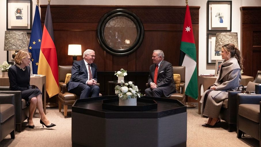 الملك والرئيس الألماني يبحثان في عمان سبل توطيد التعاون ومستجدات المنطقة