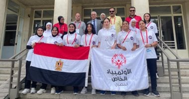 وزيرة التضامن تتابع عروض منتخب مصر لكرة القدم الموحدة للسيدات فى بطولة كأس العالم بباريس