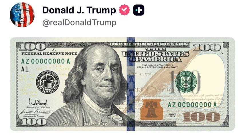 توقيع ترامب على ورقة 100 دولار.. هل فعلها رئيس أمريكي من قبل؟