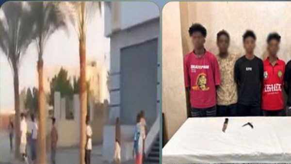 كنا بنهزر.. القبض على 5 أطفال أجانب يرشقون السيارات بالحجارة في المنوفية