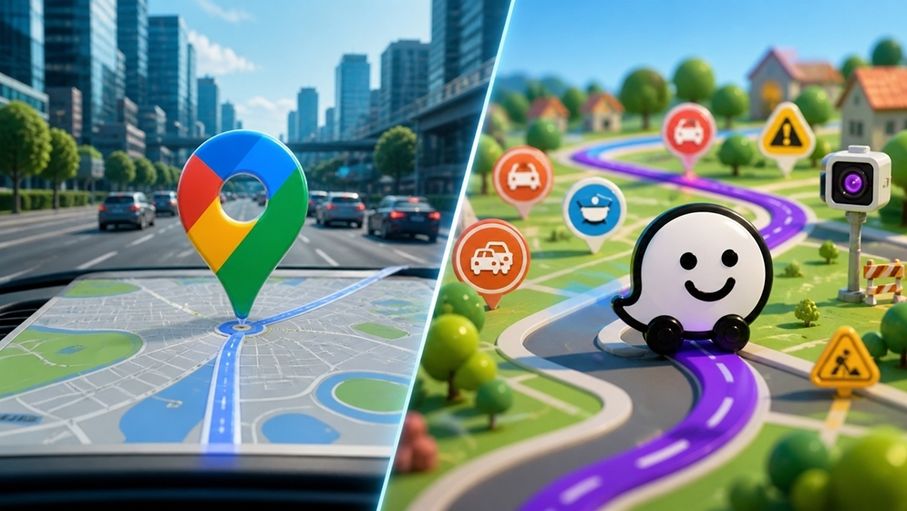 Google Maps و Waze .. أيهما الأفضل للملاحة الذكية؟