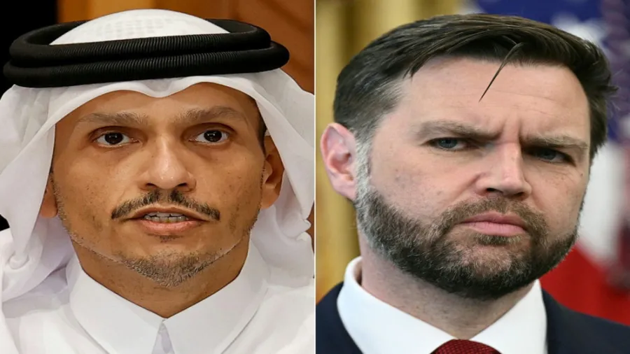 رئيس وزراء قطر يدعو في لقاء مع فانس إلى استئناف الجهود الدبلوماسية للتوصل إلى اتفاق مع إيران