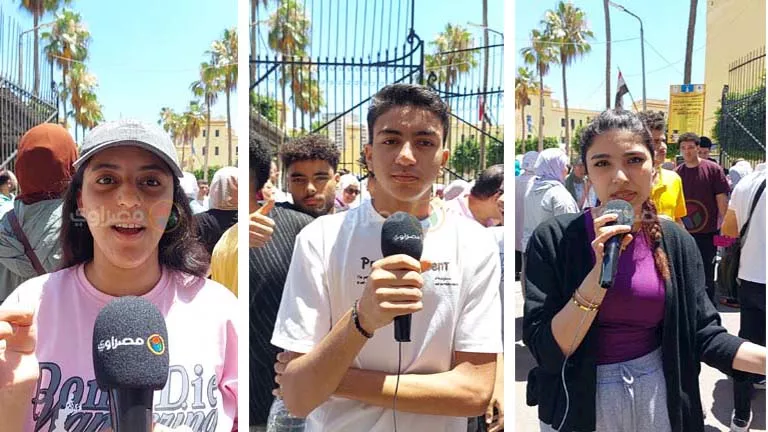 آراء طلاب الثانوية بالإسكندرية حول امتحاني الفيزياء والتاريخ