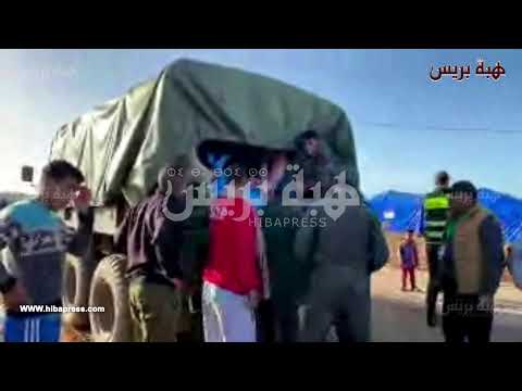 مباشرة من مركز الاواء لهماميس السلطة تشرع في عملية نقل الاسر المتضررة من الفياضانات الى  دواورهم