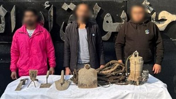 ضبط 3 متهمين بالتنقيب عن الآثار في بولاق