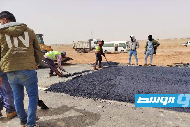الانتهاء من ربط القطاعين الثاني والثالث في طريق أوباري