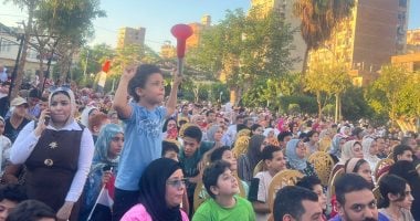 احتفالات الجماهير فى الفيوم بهدف مصر أمام الأرجنتين