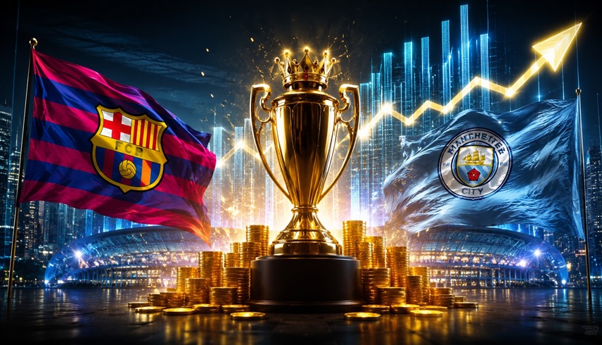 مانشستر سيتي وبرشلونة في القمة التجارية لأندية أوروبا الكبرى