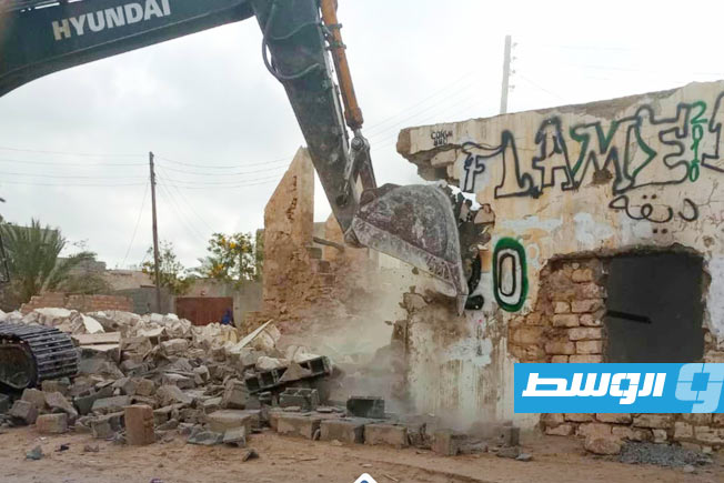 إزالة عوائق لتنفيذ مشروع طريق الجلاء