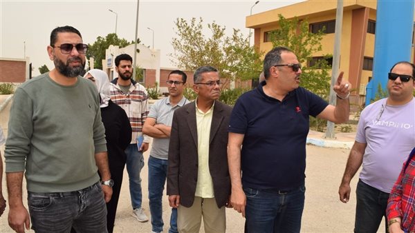 رئيس مياه القناة يتفقد محطة رفع التوطين بالقنطرة شرق