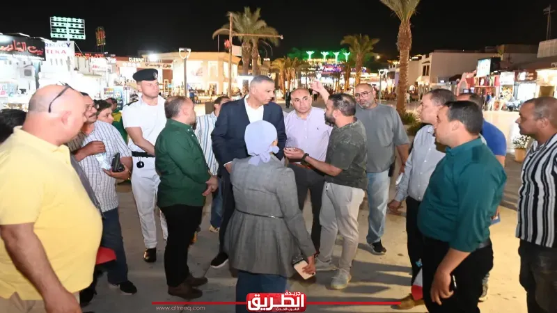 محافظ جنوب سيناء يشدد علي الحفاظ على هيبة الدولة وإتخاذ الإجراءات الرادعة خلال جولته بخليج نعمة