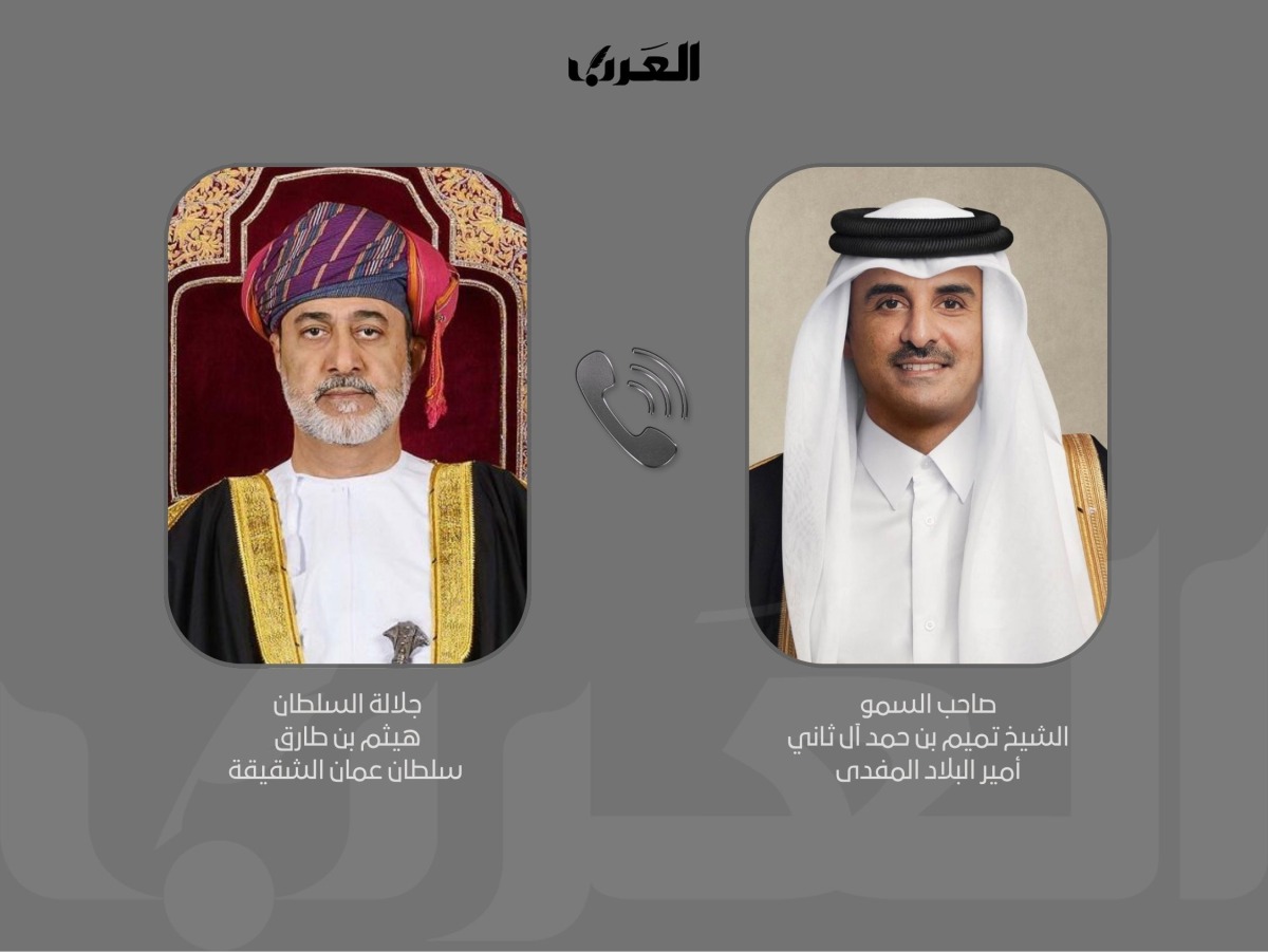 ‫ سمو الأمير يتلقى اتصالاً هاتفياً من سلطان عمان
