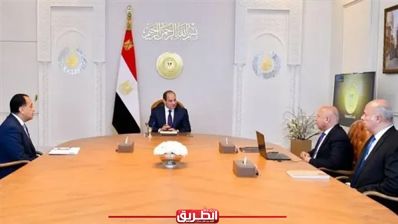 السيسي يؤكد ضرورة مواصلة العمل على توطين صناعة النقل وتطوير شبكة الموانئ