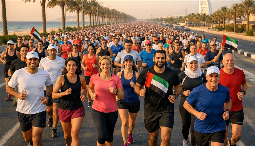 "كلنا من أجل الإمارات".. 2000 متسابق في سباق "تداوي"