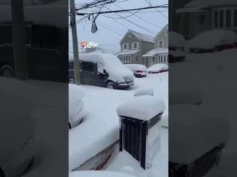 عاصفة شتوية تجتاح نيويورك وتغيّر معالم المدينة