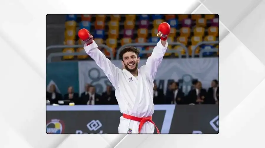 لاعب منتخب الكراتيه الأردني عفيف غيث يتأهل إلى نهائي الدوري العالمي