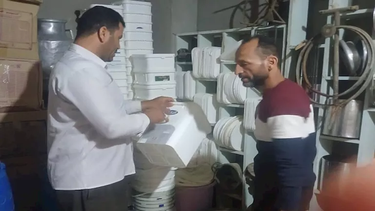 ضبط مصنع ألبان مخالف بالوادي الجديد