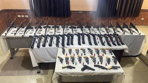 ضبط سلاح وقضايا مخدرات في حملة مكبرة بالمنطقة الجبلية جنوب الجيزة