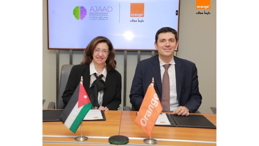 أورنج الأردن توقع اتفاقية لدعم أعمال جمعية العون الأردنية لمرض الزهايمر