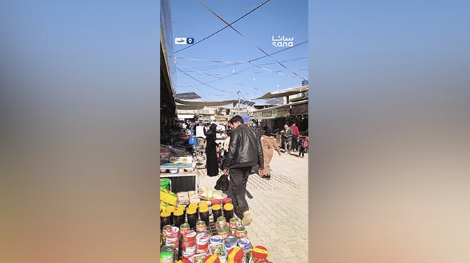 حركة نشطة في أسواق مدينة الأتارب بريف حلب رابع أيام شهر رمضان المبارك قُبيل موعد الإفطار