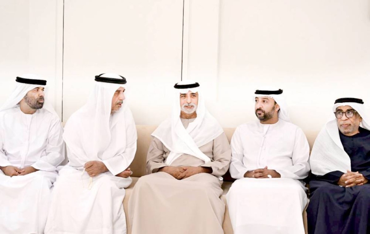 نهيان بن مبارك يعزي في شهيد الوطن سعيد البلوشي