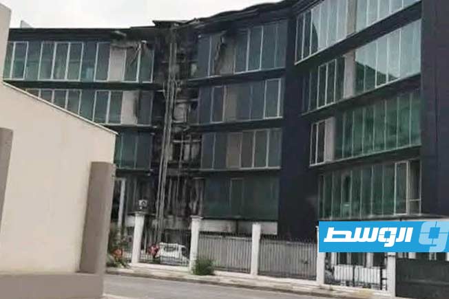 تضرر مبنى رئاسة الوزراء في طرابلس بعد أحداث الشغب أمس (فيديو وصور)