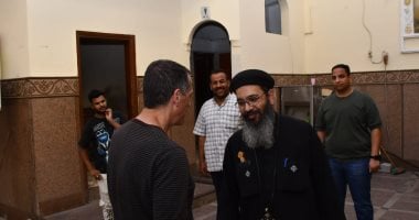 محافظ أسوان يزور كنيسة الشهيد مارجرجس العظيم بكوم أمبو