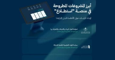 طرح 25 مشروعا عبر منصة "استطلاع" لأخذ مرئيات العموم فى السعودية