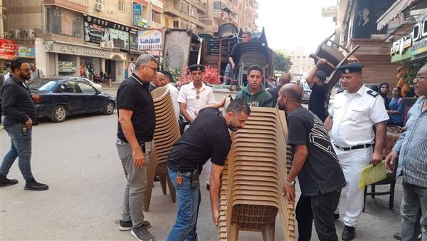 إغلاق وتشميع 11 منشأة مخالفة بالطالبية وإزالة أدوار غير مرخصة بالهرم