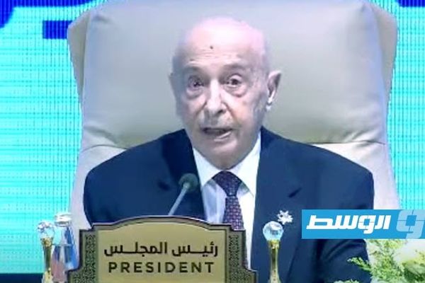 عقيلة صالح: العمل البرلماني المشترك ضرورة لمواجهة الفساد والهجرة غير القانونية