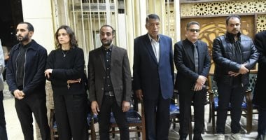 الداعية الإسلامى أحمد عصام يقدم خاطرة دعوية ودعاء فى عزاء الزميل محمود نصر