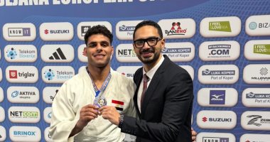 عمر الرملى يتوج بفضية كأس العالم للجودو