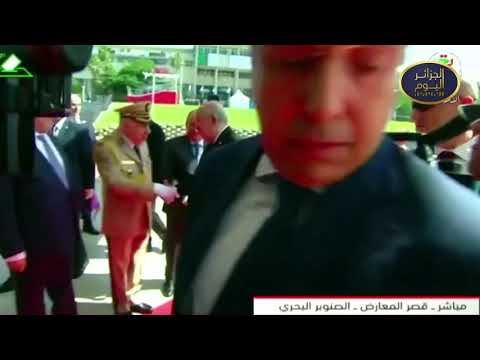 رئيـس الجمهورية عبد المجيد تبون بقصر المعارض للإشراف على افتتاح الطبعة الـ57 لمعرض الجزائر الدولي