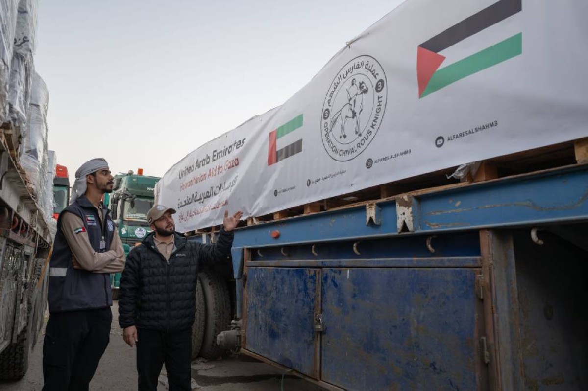 ضمن "الفارس الشهم 3".. دخول القافلة 301 إلى غزة محمّلة بـ 290 طناً من المواد الغذائية