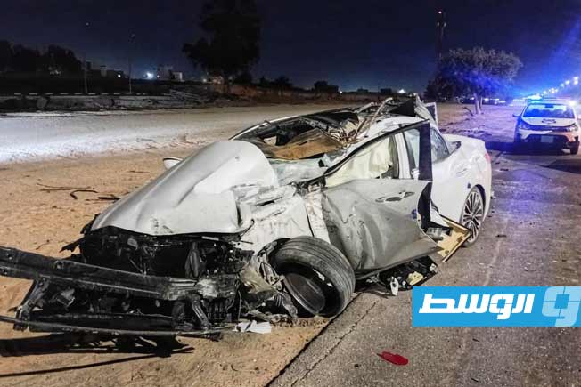 إصابة شخص في حادث بطريق المطار