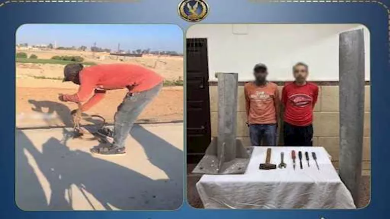 بعد تداول فيديو الواقعة.. ضبط لص أعمدة الإنارة بالإسماعيلية