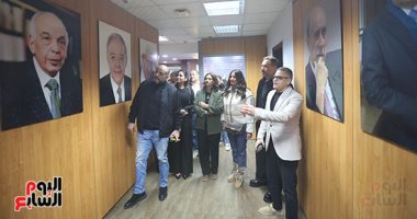 صناع مسلسل أولاد الراعي بجولة في اليوم السابع قبل ندوة تكريمهم