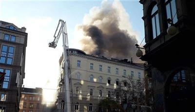 مصرع 3 أشخاص وإصابة 22 آخرين بحريق في بودابست