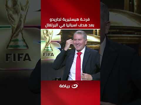 Watch Garrido’s hysterical celebration after Spain’s goal against Portugal and their qualificatio...