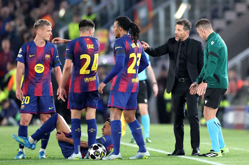 “يويفا” يرفض احتجاج برشلونة ضد حكم مباراة أتلتيكو مدريد