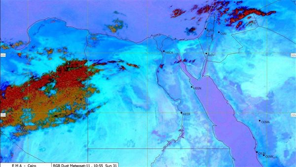 الطقس الآن، تكاثر السحب الممطرة على المناطق الحدودية الغربية