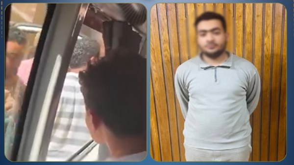 ضبط طالب ظهر في فيديو تعطيل قائد سيارة ميكروباص بالإسكندرية ومنعه من المرور