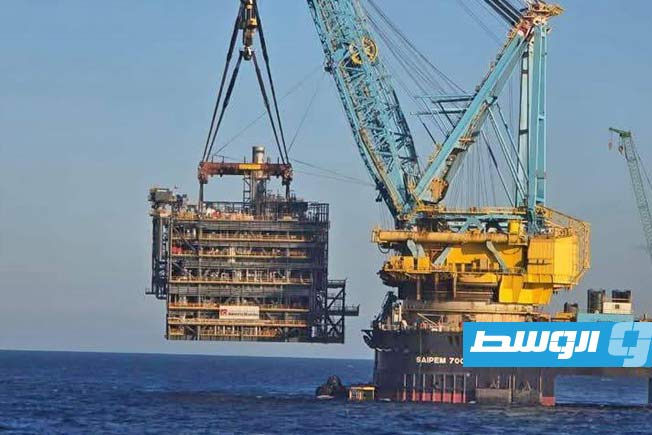«مليتة»: تركيب وحدات جديدة بمشروع استغلال الغاز بحقل البوري البحري بأوزان تتجاوز 5200 طن