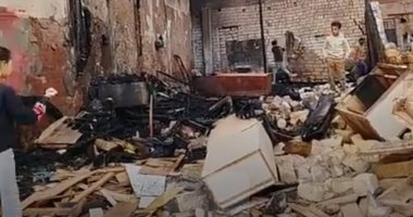 السيطرة على حريق مخزن أثاث بحى الأربعين في السويس دون إصابات