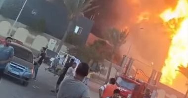 حريق هائل يلتهم مصنع دهانات في دمياط