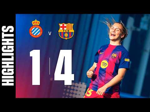 HIGHLIGHTS | ESPANYOL 1 vs 4 FC BARCELONA | CAMPEONES AGAIN! 🏆